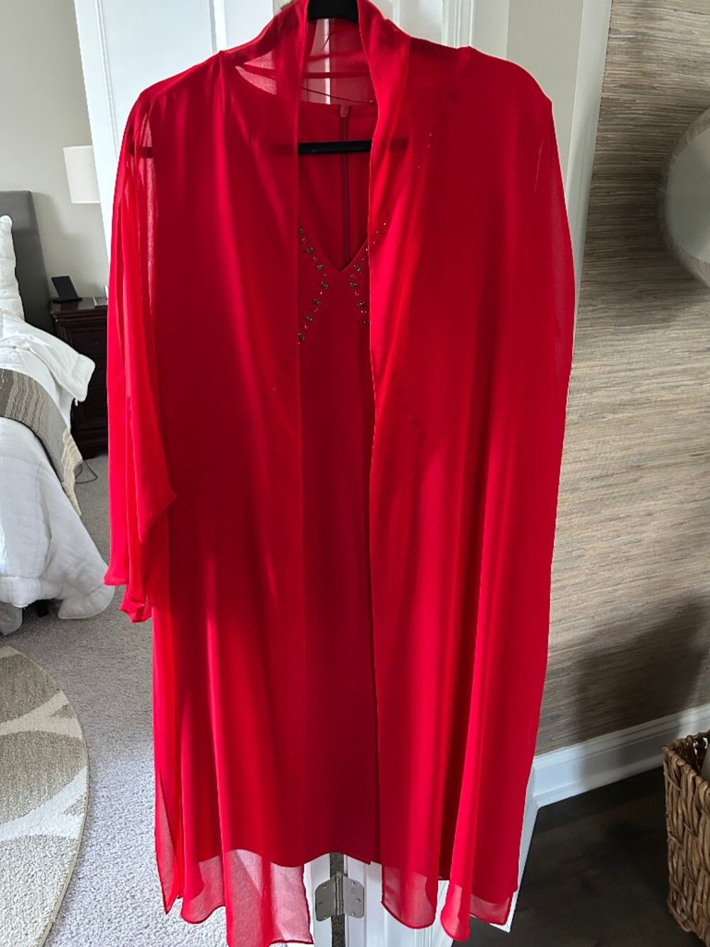 Beautiful Marina Rinaldi red dress size 16